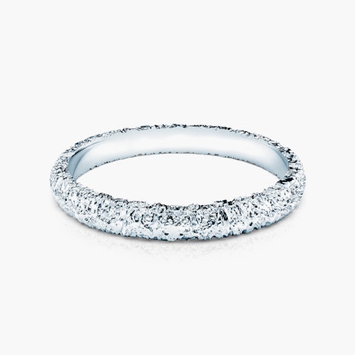 Obrączka partnerska Sign of Love®: białe złoto, płaska, 2,6mm